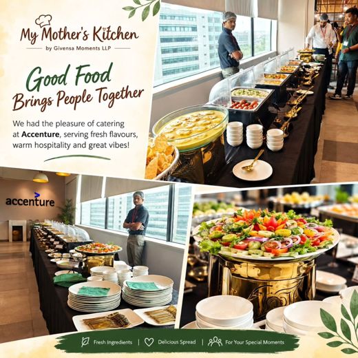 Elegant buffet catered for Accenture